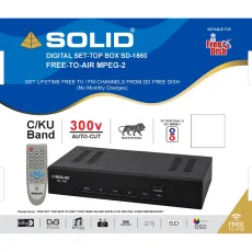 SOLID SD-1860 Digital Satellite Set-Top Box | Free-to-Air MPEG-2